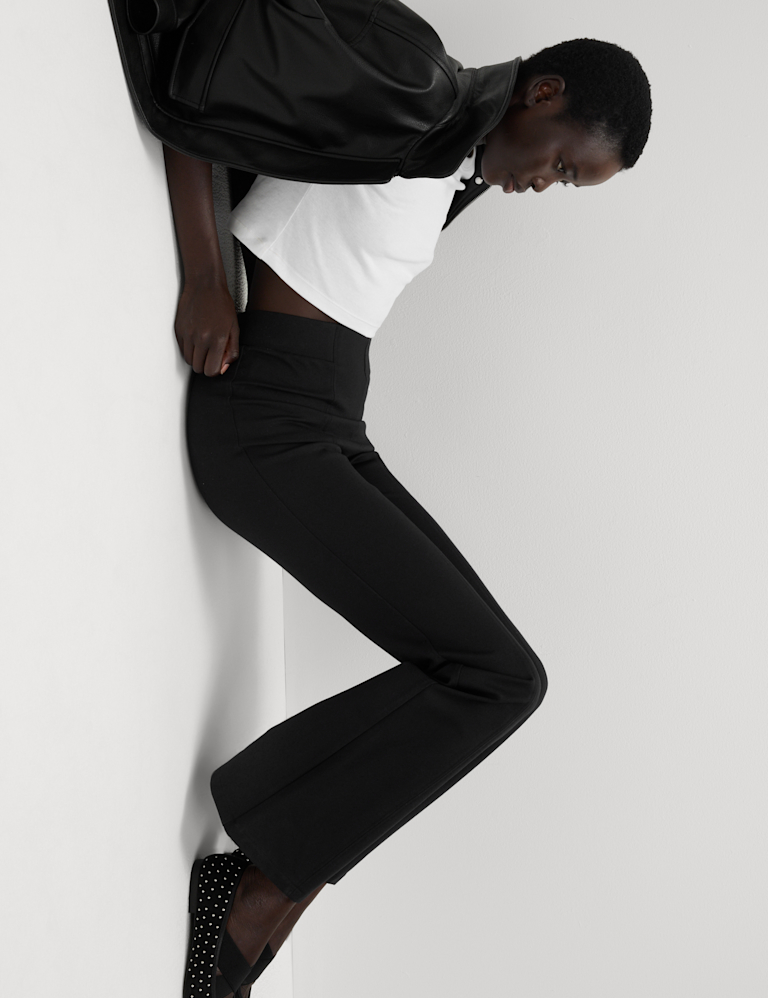 Ponte High Waisted Kickflare Leggings