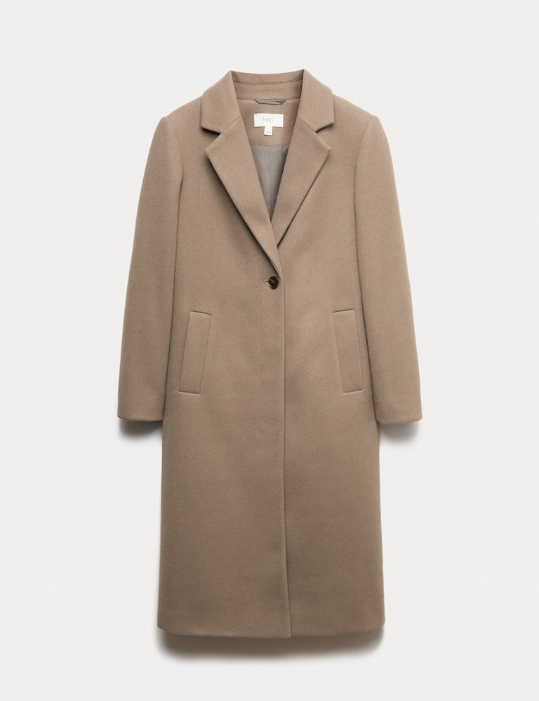 Single Breasted Longline Tailored Coat
