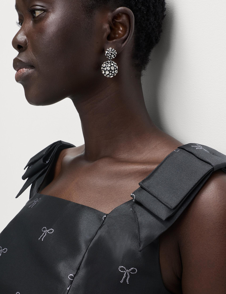 Bow Detail Mini Waisted Dress