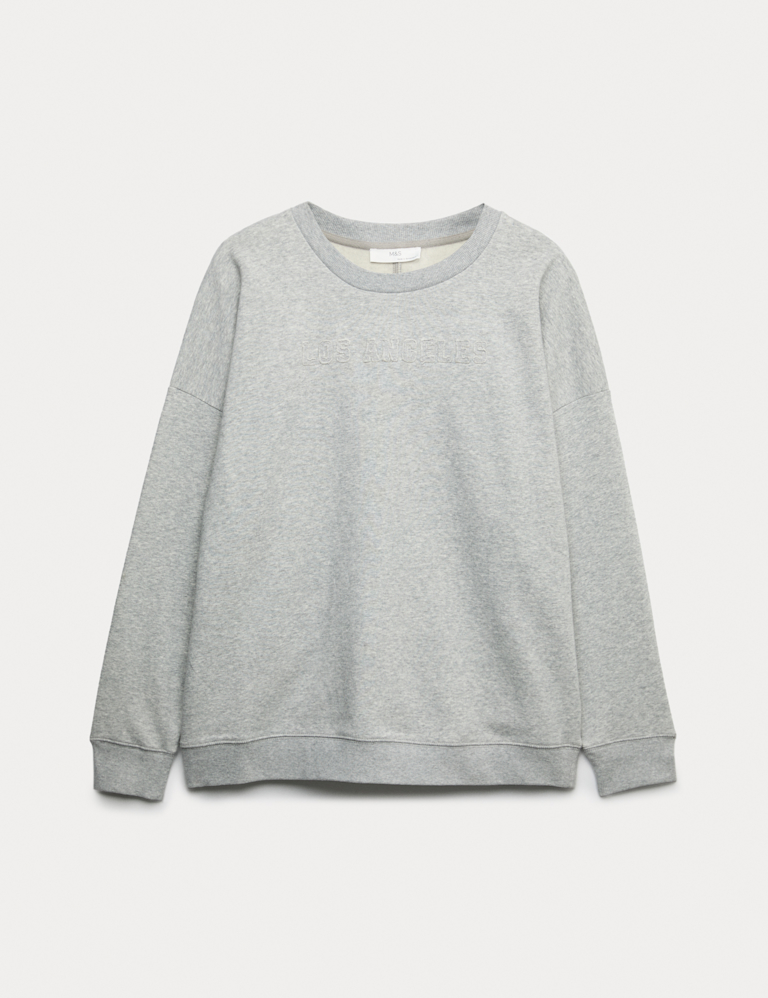 Cotton Rich Brushback Lounge Sweatshirt