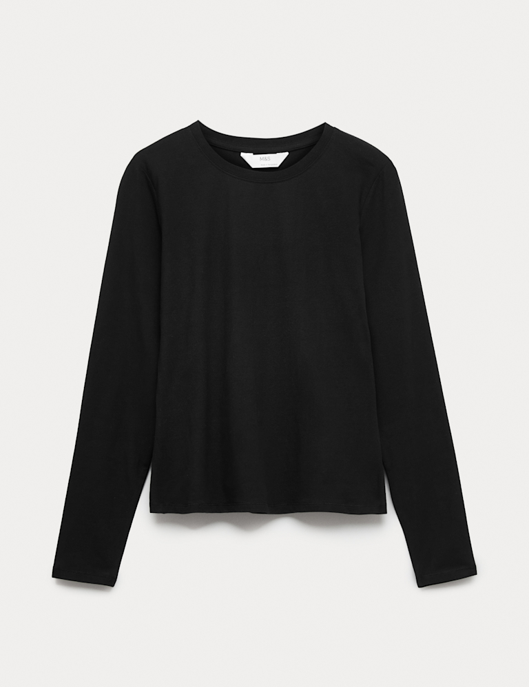 Cotton Rich Long Sleeve Pyjama Top