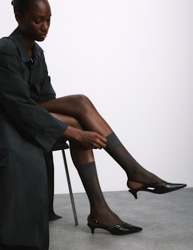 4pk 10 Denier Ladder Resist Knee Highs