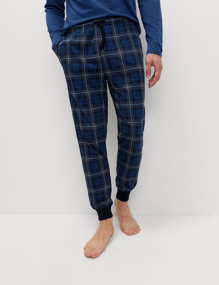 Pure Cotton Checked Pyjama Set