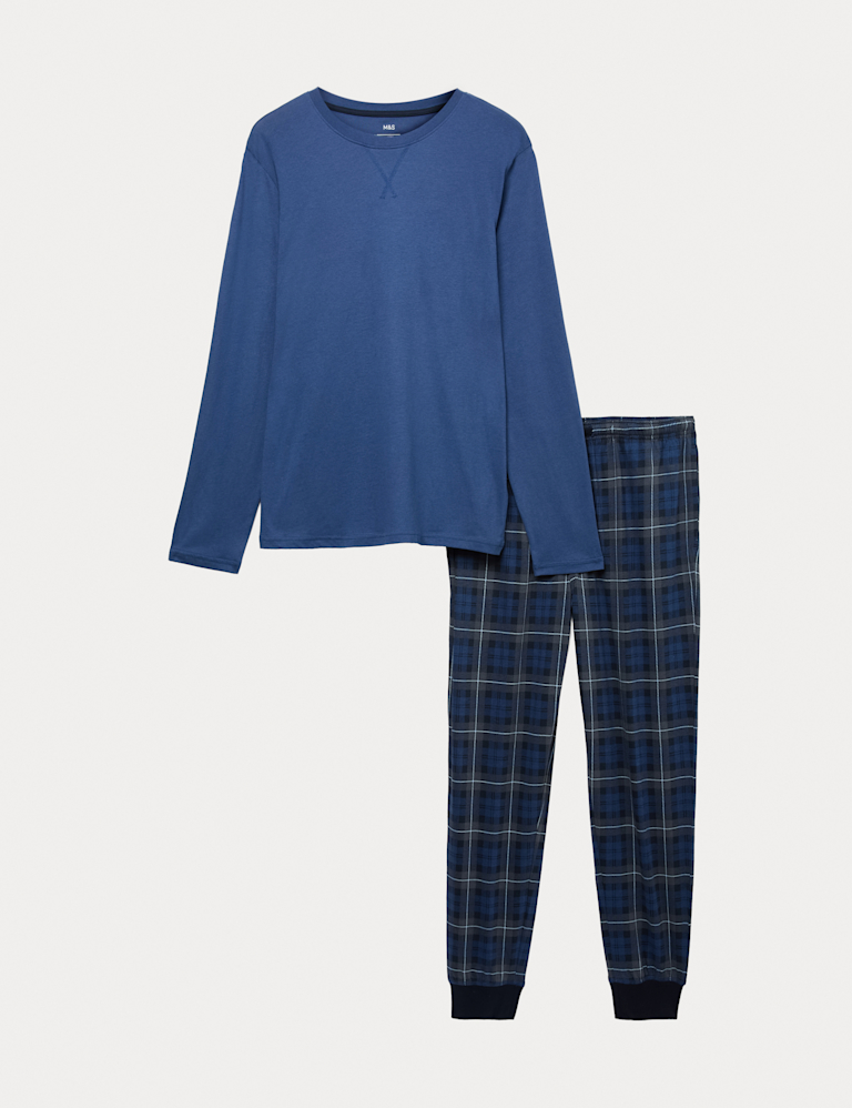 Pure Cotton Checked Pyjama Set
