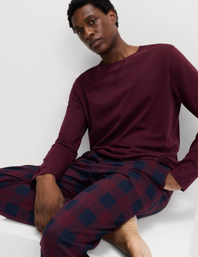 Pure Cotton Christmas Pyjama Joggers