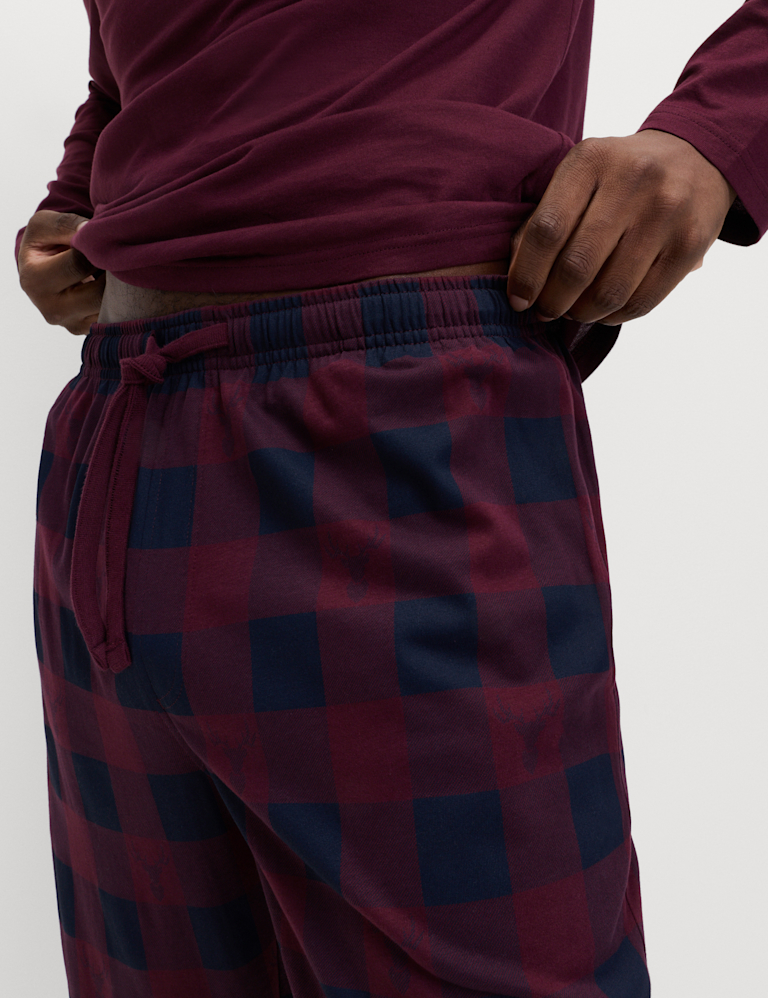 Pure Cotton Christmas Pyjama Joggers