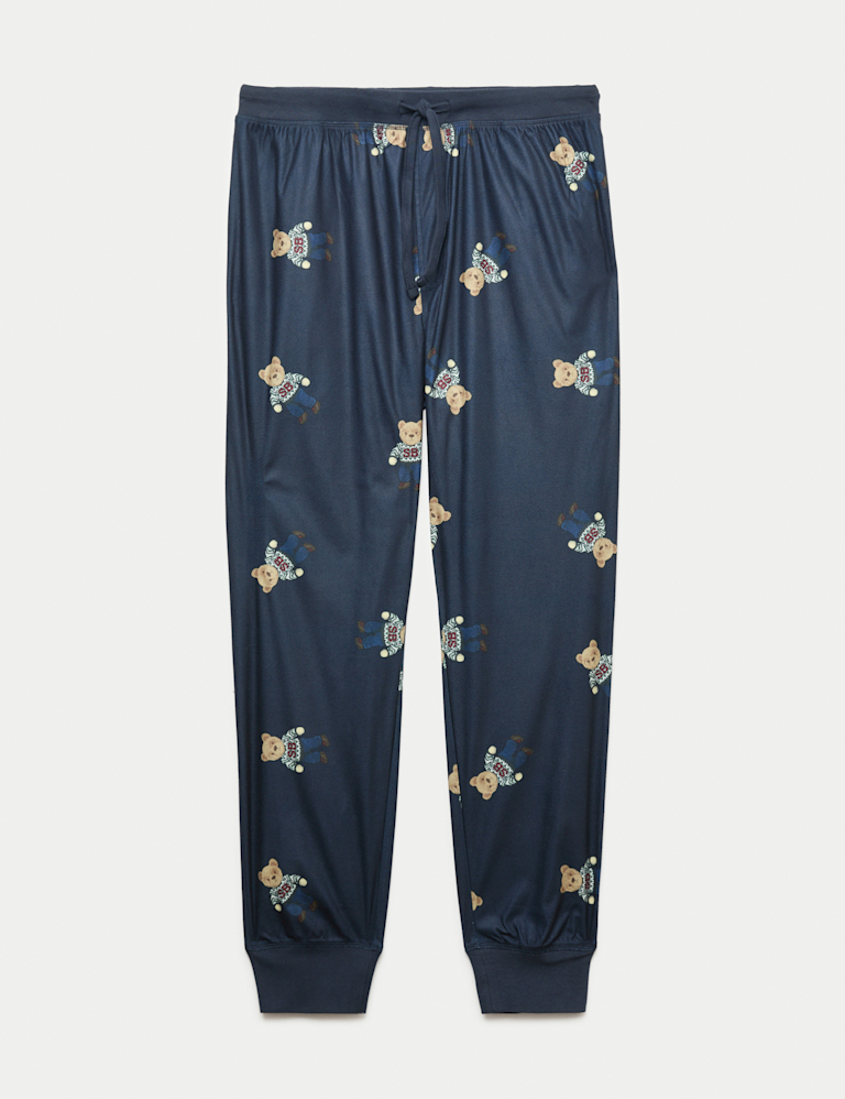 Pure Cotton Spencer Bear™ Print Joggers