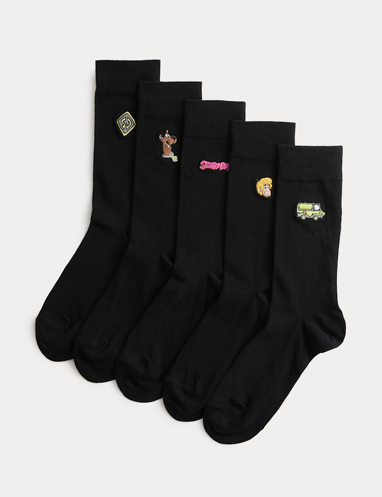 5 Pack Scooby Doo™ Cotton Rich Socks