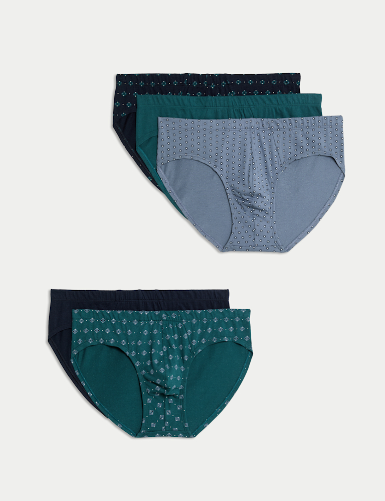 5pk Pure Cotton Cool & Fresh™ Pattern Slips 5pk Pure Cotton Cool & Fresh™ Pattern Slips