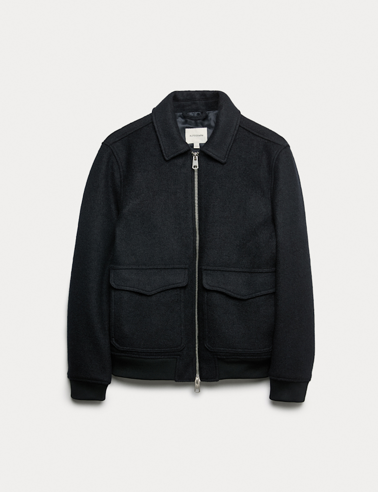 Wool Rich Bomber Jacket