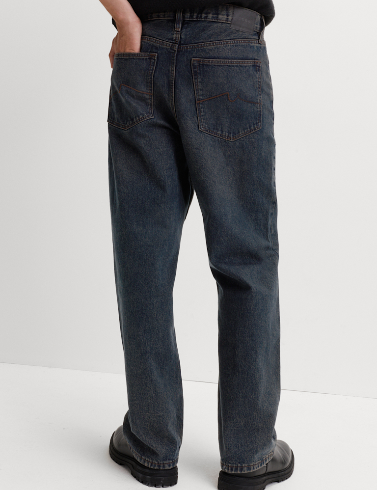 Loose Fit Rigid Denim Jeans