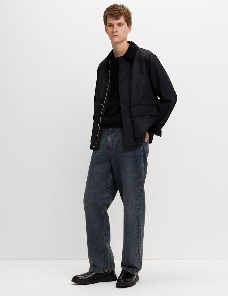 Loose Fit Rigid Denim Jeans