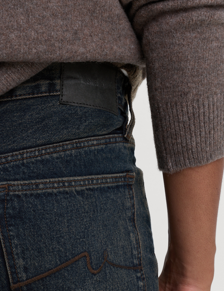 Straight Fit Rigid Denim Jeans