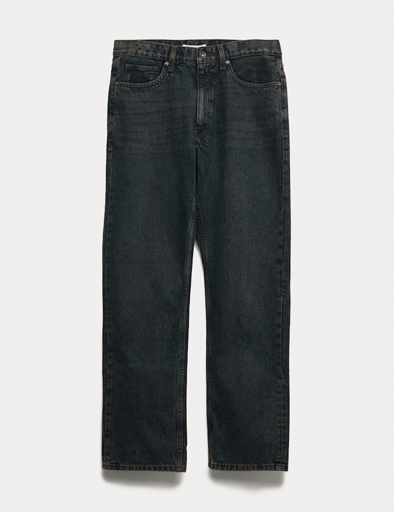 Straight Fit Rigid Denim Jeans