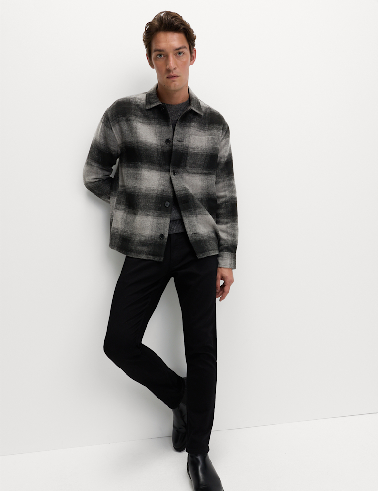 Brushed Checked Overshirt