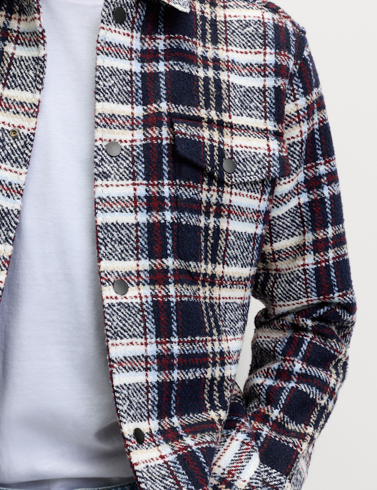 Regular Fit Checked Overshirt