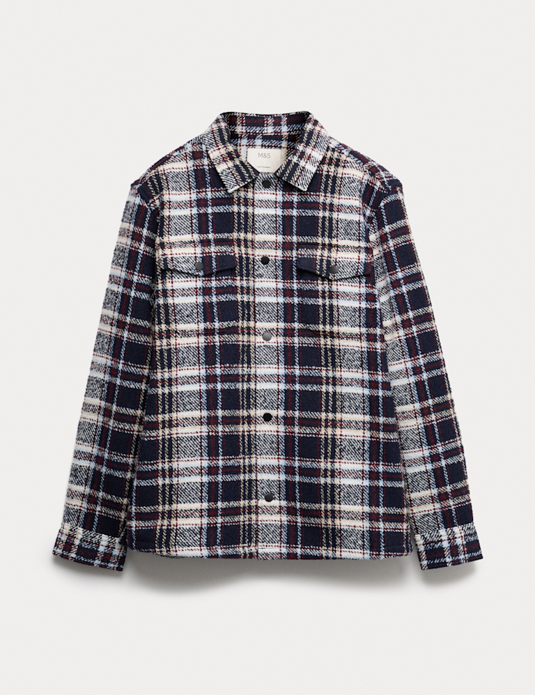 Regular Fit Checked Overshirt