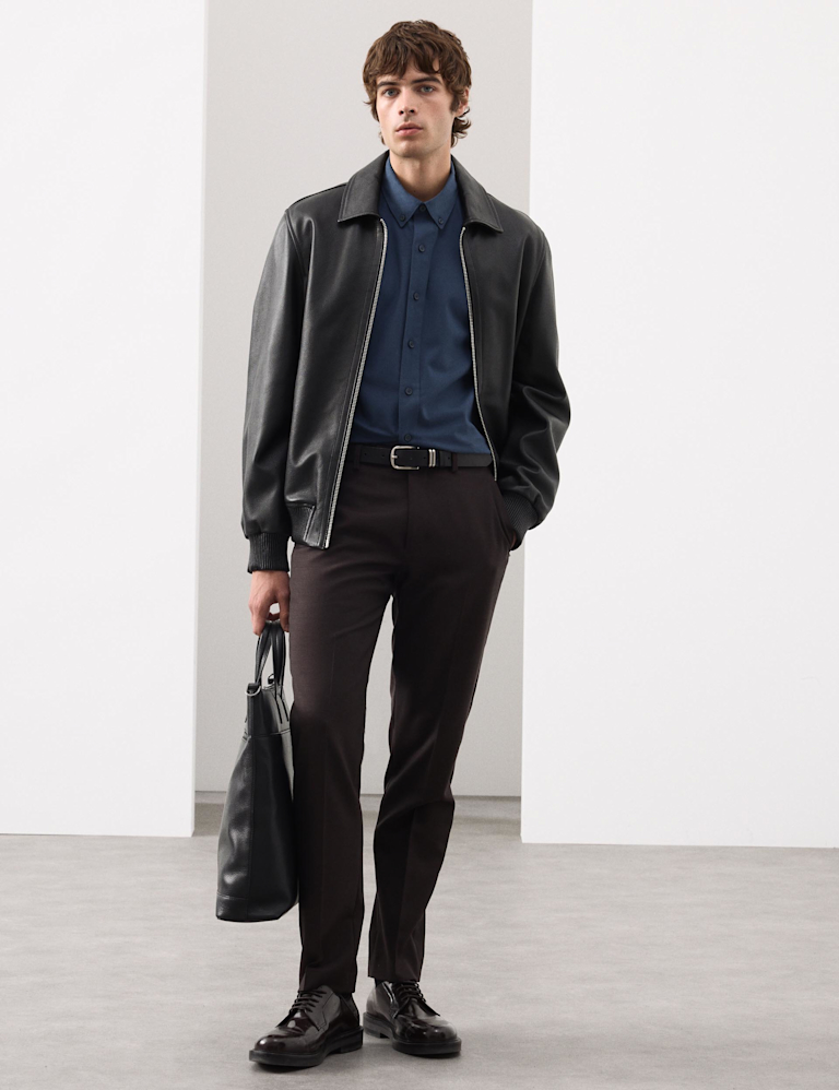 Slim Fit Cotton Rich Flannel Shirt