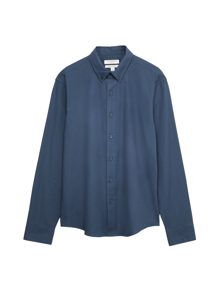 Slim Fit Cotton Rich Flannel Shirt