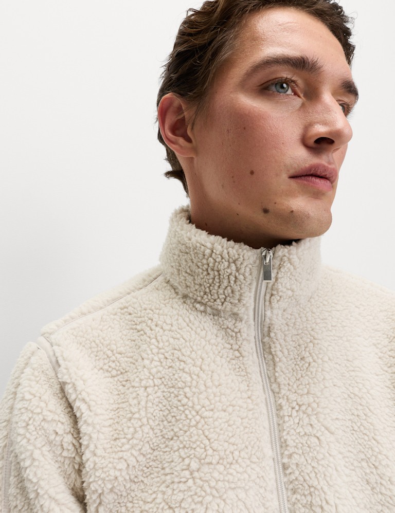 Fleece Windproof Half Zip Jacket