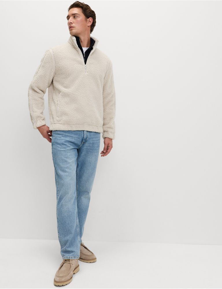 Fleece Windproof Half Zip Jacket