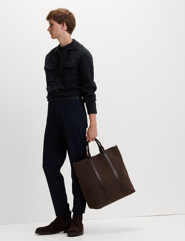 Air-Yarn Button Through Knitted Jacket