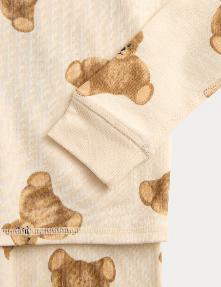 Thermal Cotton Blend Spencer Bear Set (2-12 Yrs)