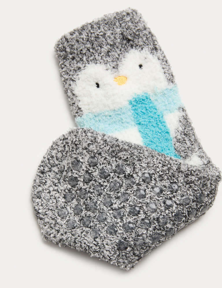 Penguin Cosy Slipper Socks in Gift Box
