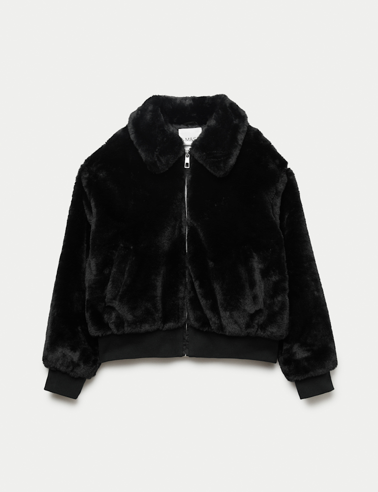 Faux Fur Bomber (6-16 Yrs)