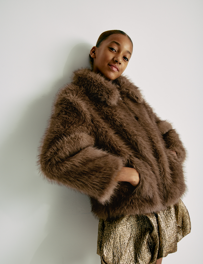 Faux Fur Jacket (6-16 Yrs)