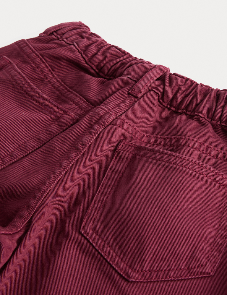 Pure Cotton Denim Barrel Leg Jeans (2-10 Yrs)