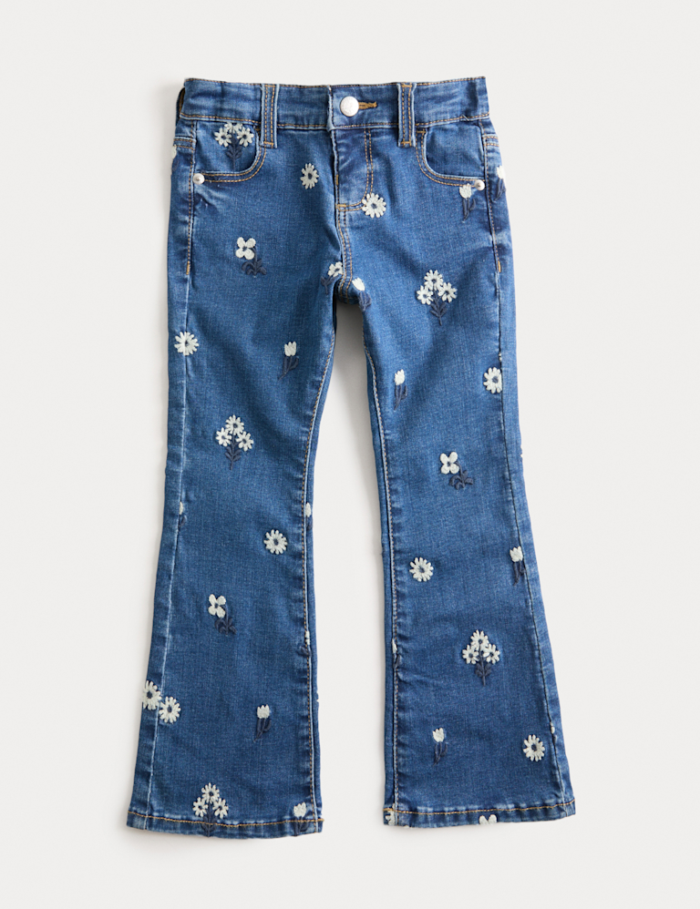 Denim Patterned Jeans (2-8 Yrs)