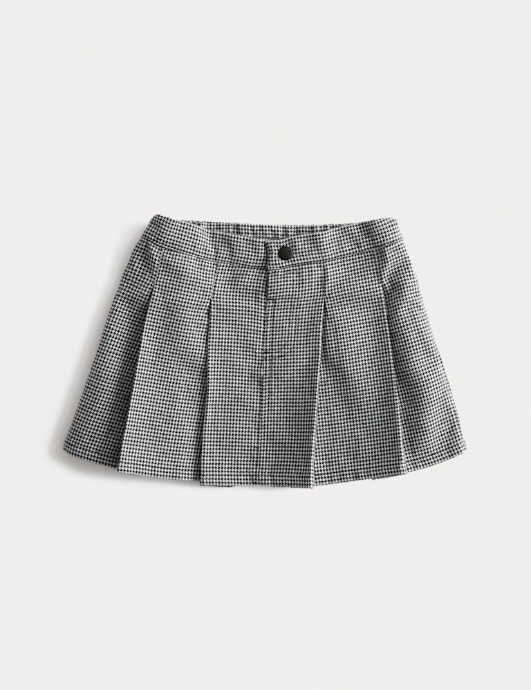 Cotton Rich Checked Pleated Skirt (2-8 Yrs)