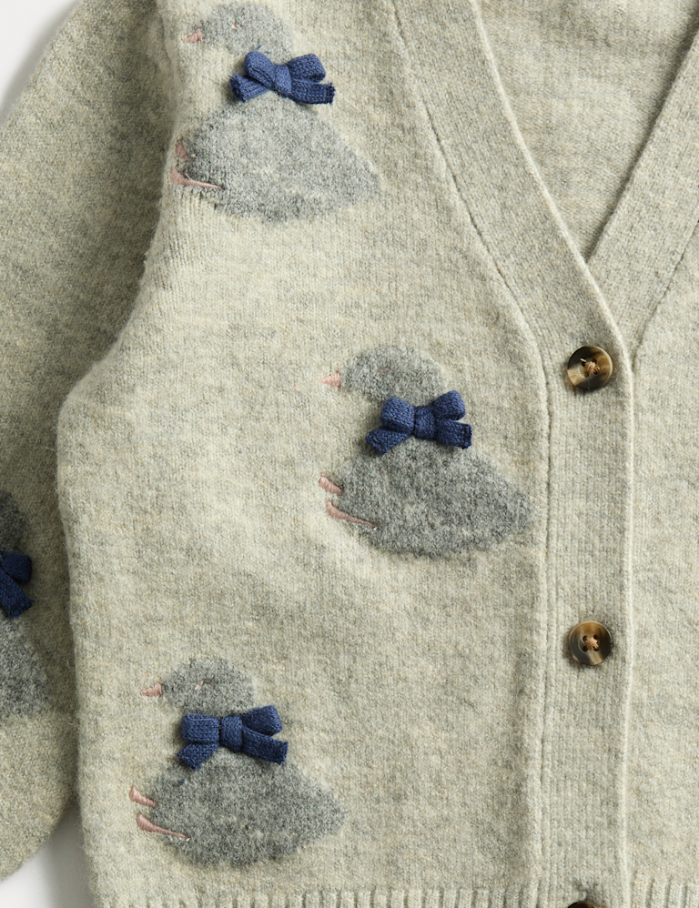 Duck Knitted Cardigan (0-3 Yrs)