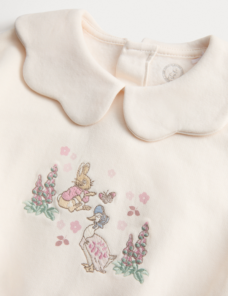 2pc Cotton Rich Peter Rabbit™ Collar Sweat Outfit (0-3 Yrs)