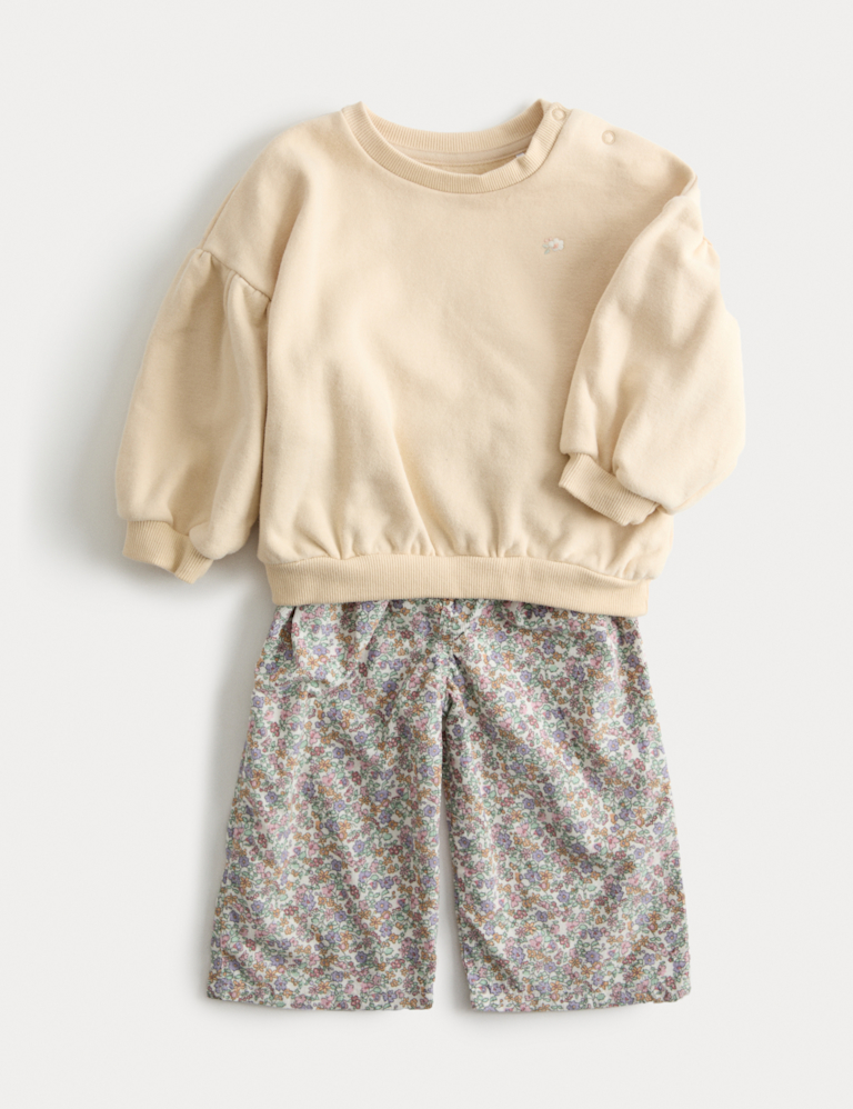 2pc Cotton Rich Sweatshirt & Trousers Outfit (0-6 Yrs)