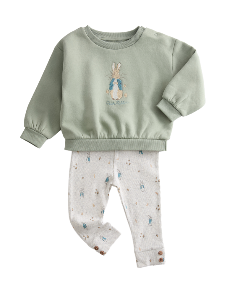2pc Cotton Rich Peter Rabbit™ Sweat Outfit (0-3 Yrs)