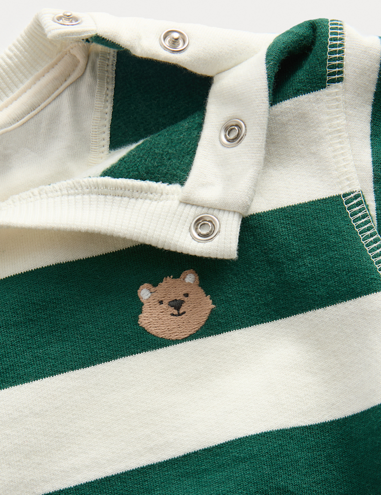 2pc Striped Sweatshirt Cargo Outfit (0-6 Yrs)