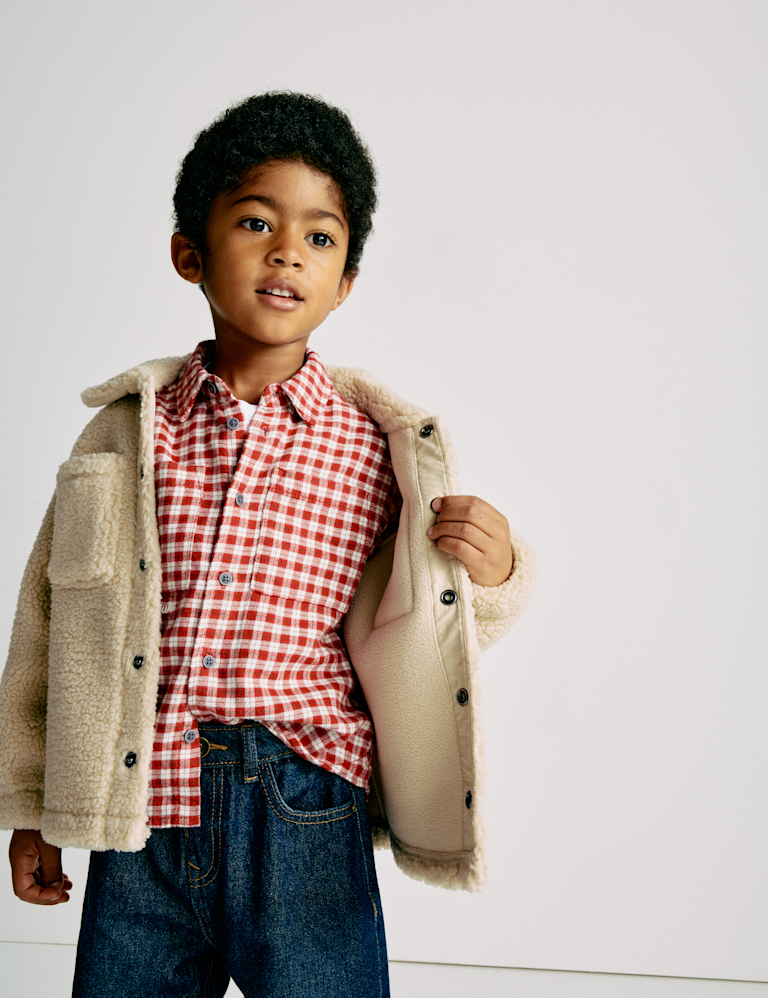 Pure Cotton Checked Shirt (2-8 Yrs)