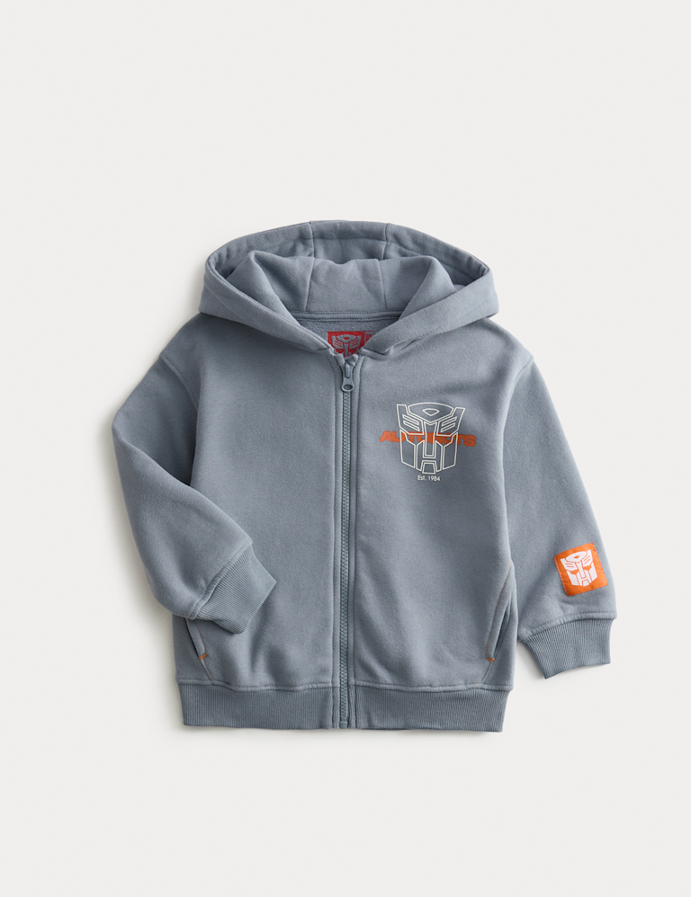 Cotton Rich Transformers™ Zip Hoodie (2-8 Yrs) Cotton Rich Transformers™ Zip Hoodie (2-8 Yrs)
