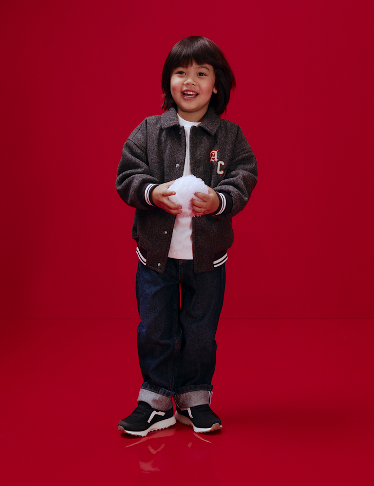 Embroidered Baseball Bomber Jacket (2-8 Yrs)