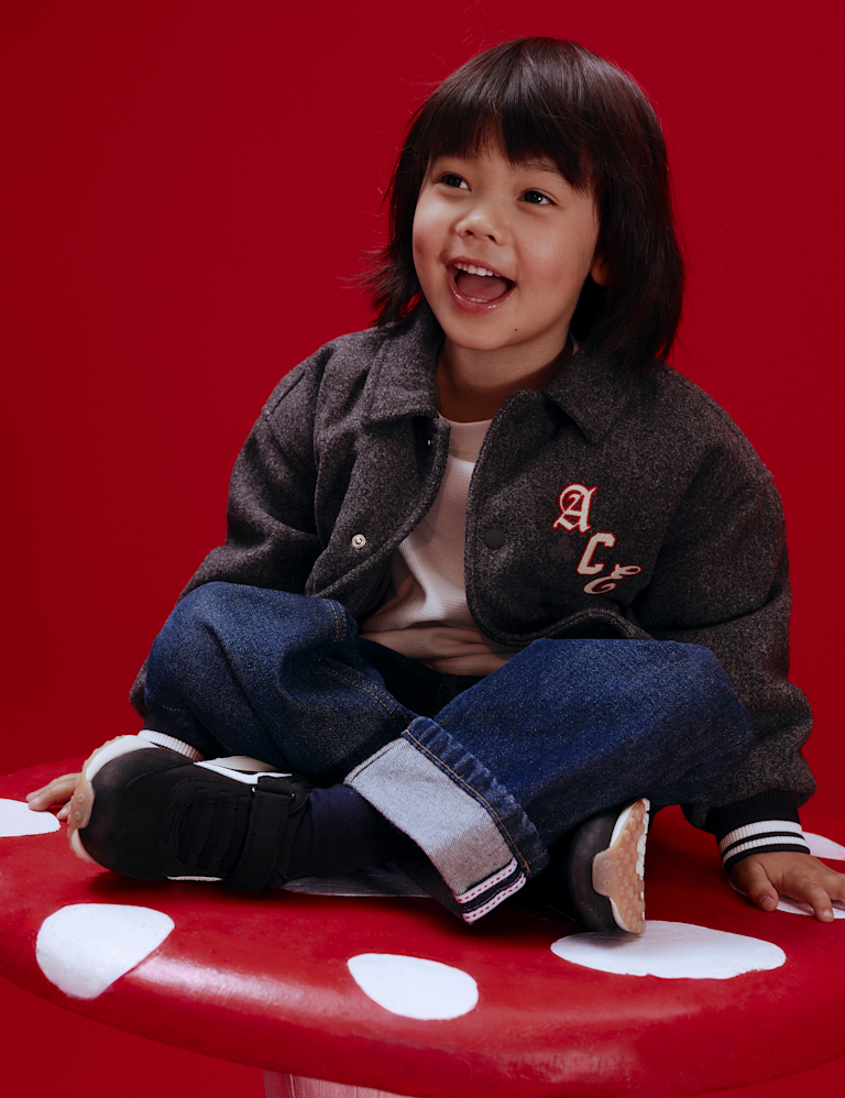 Embroidered Baseball Bomber Jacket (2-8 Yrs)