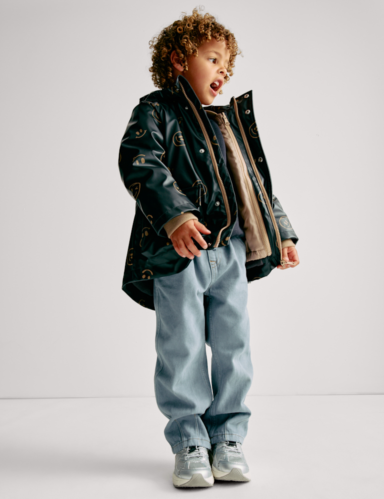 3-in-1 Patterned Fisherman Coat (2-8 Yrs)