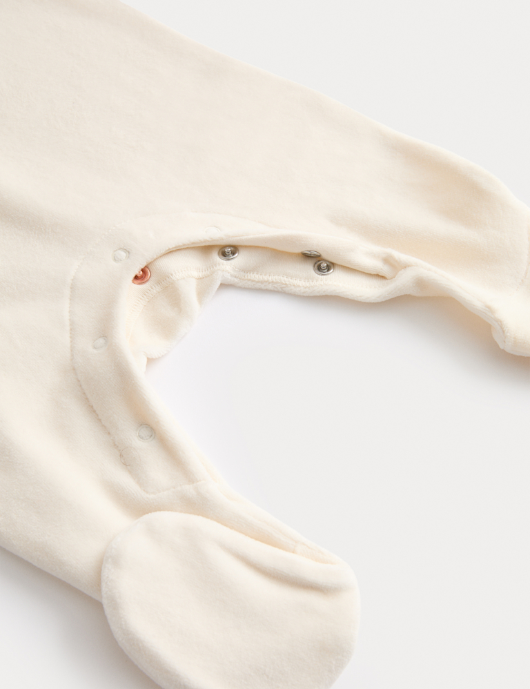 My First Christmas Velour Sleepsuit (0-12 Mths)