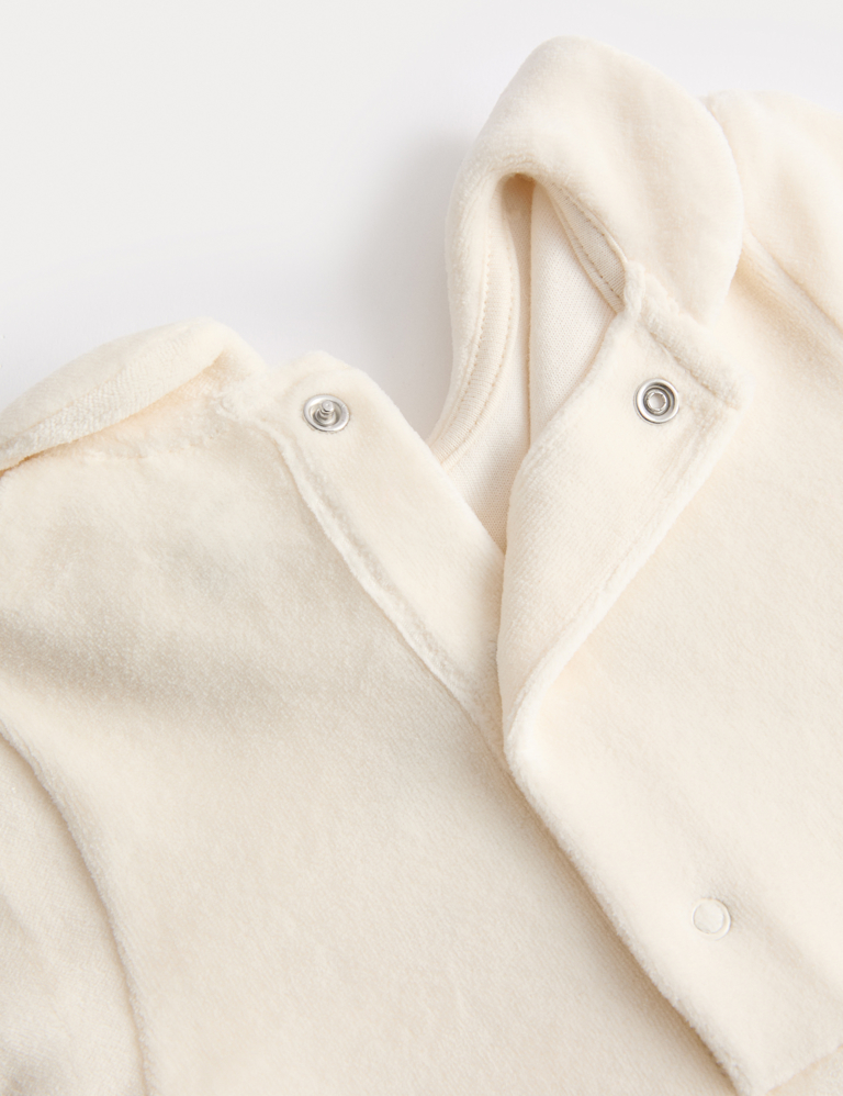 My First Christmas Velour Sleepsuit (0-12 Mths)