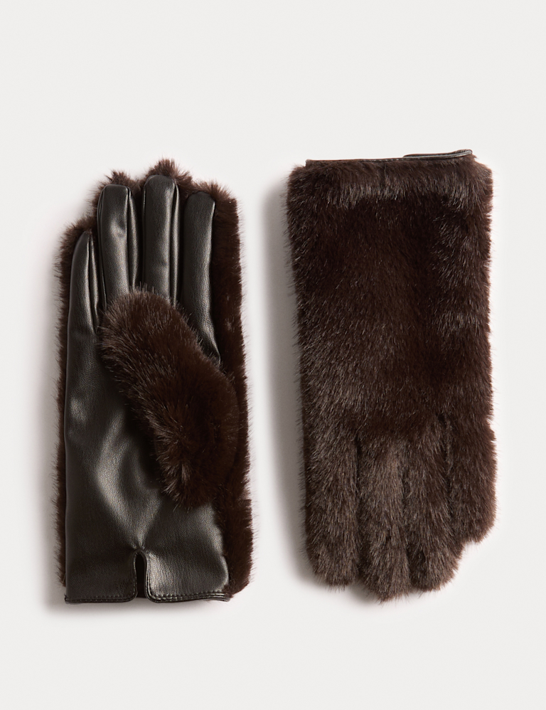 Faux Fur Gloves