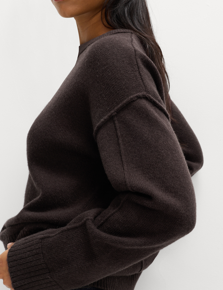 Lambswool Blend Crew Neck Jumper