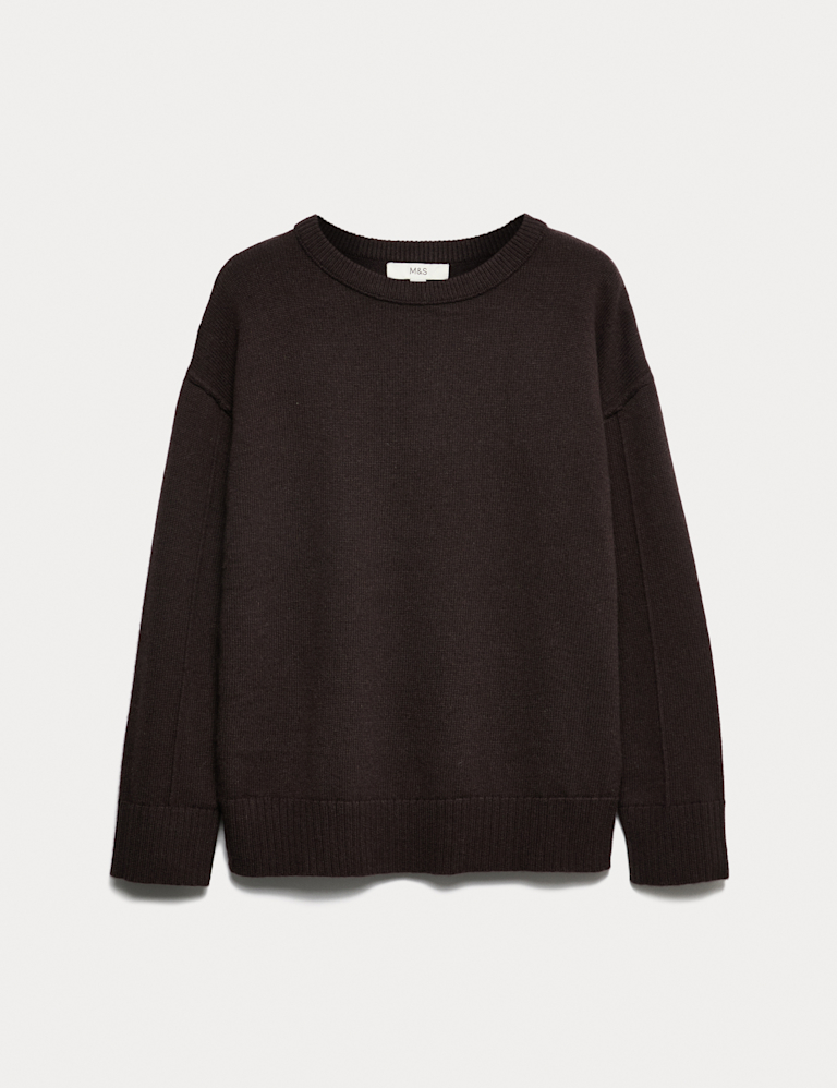 Lambswool Blend Crew Neck Jumper