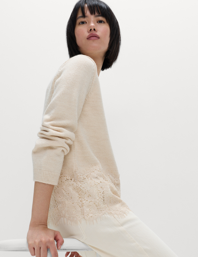 Lace Trim Jumper