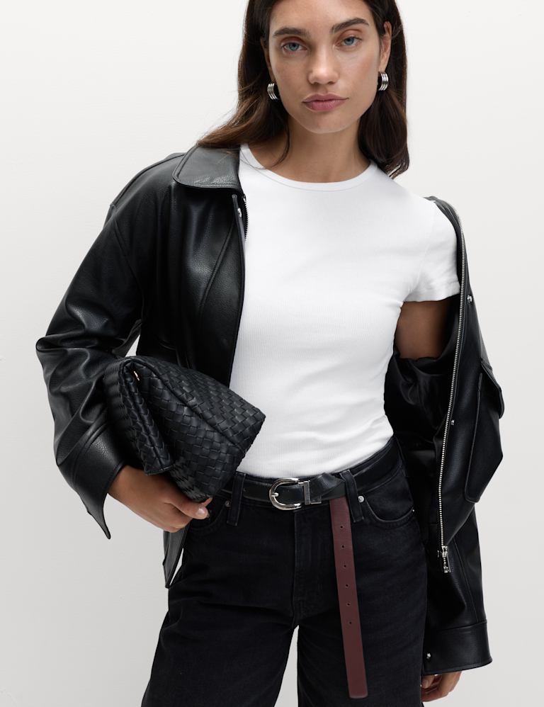 Cotton Rich Ribbed Slim Fit T-Shirt